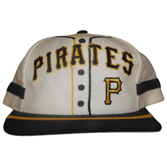 Vintage Pittsburgh Pirates Baseball Jersey Snapback Hat Twins Enterprises - Picture 1 of 10